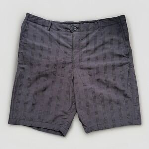 Tommy Bahama Men's Charcoal Black Textured Shorts Size 42 Stretch Lightweight